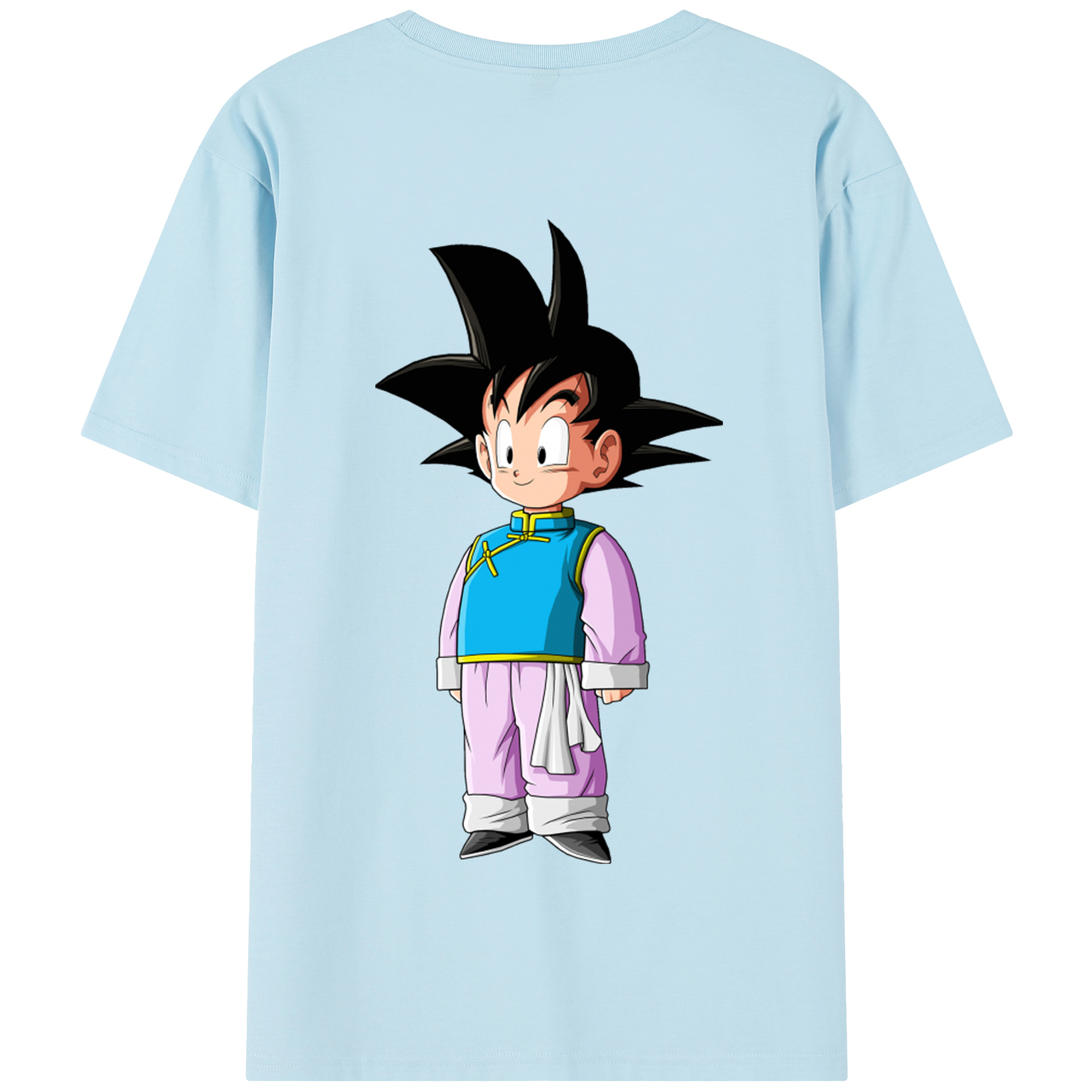 （画像用） ドラゴンボール 孫悟空（そん ごくう）Son Goku カカロット DRAGON BALL Kakarotto 綿100％半袖Tシャツ（背面プリント）